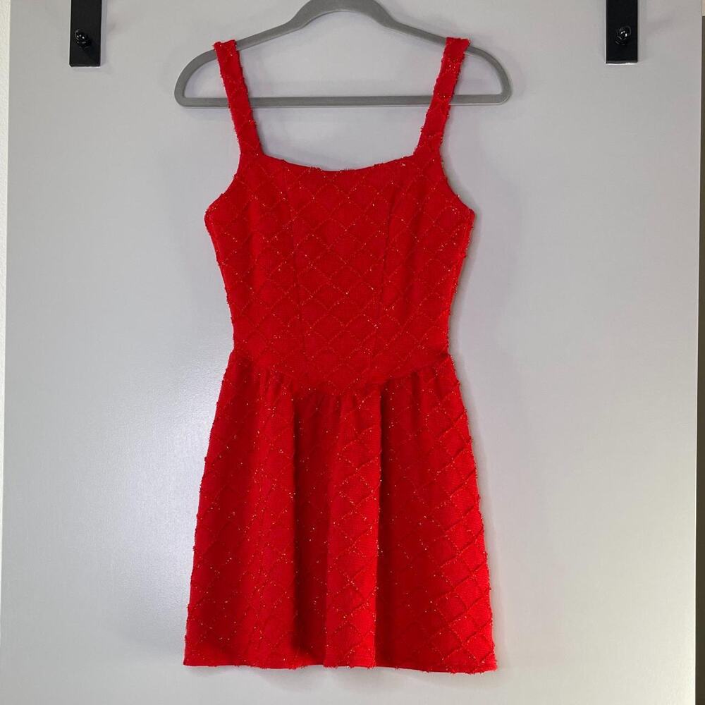 Red Mini Dress - Picture 3 of 5